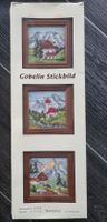 3x Stickbilder Motiv Landschaft Echtholzrahmen Baumwolle 10x10 Brandenburg - Havelaue Vorschau