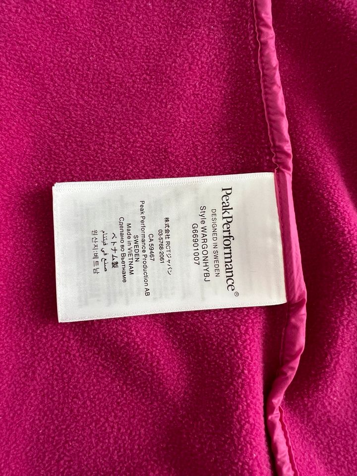 Peak Performance Argon Hybrid Jacke Gr. XS 34 pink in Frankfurt am Main