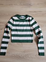 Pullover Damen / Mädchen, grün-weiß, Zara, Gr. S Sachsen - Drebach Vorschau