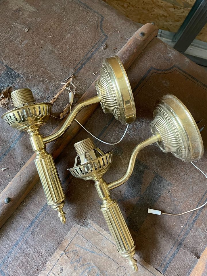 Vintage Wandlampen Messing(optik) in Spangenberg
