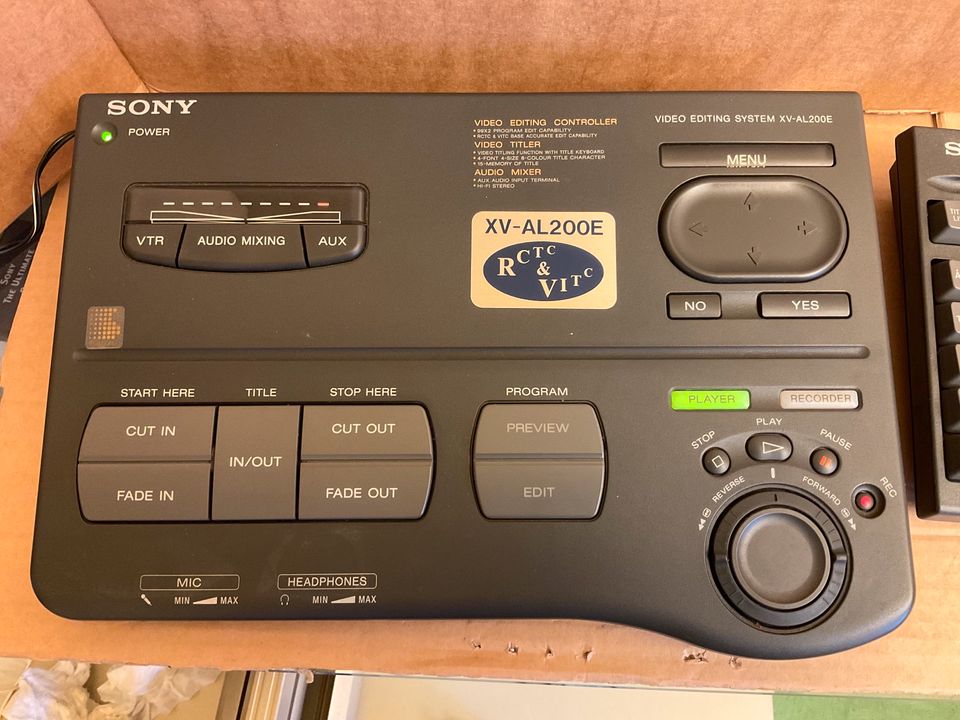 ** Sony XV-AL200 Video Editing System Video Schnittpult Vintage** in Neuhausen ob Eck