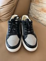 Lauren Ralph Lauren Hailey Sneaker Damen schwarz/grau  Gr.40,5 Hessen - Karben Vorschau