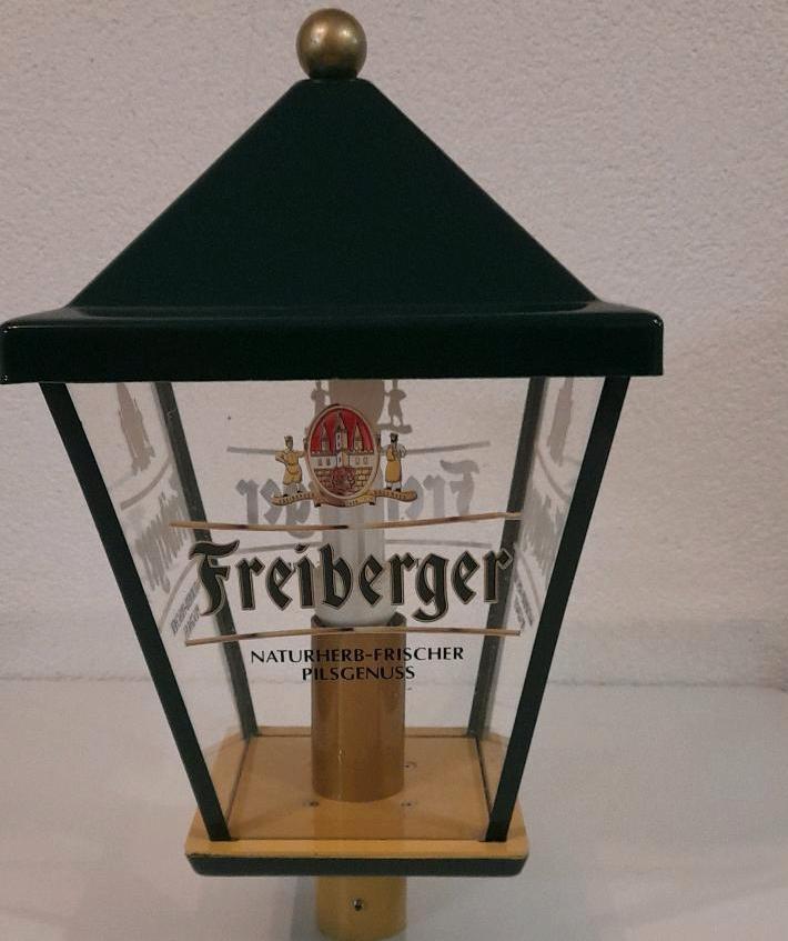 Freiberger Bier Lampe Biergartenlampe Leuchte Leuchtreklame in Bad Belzig