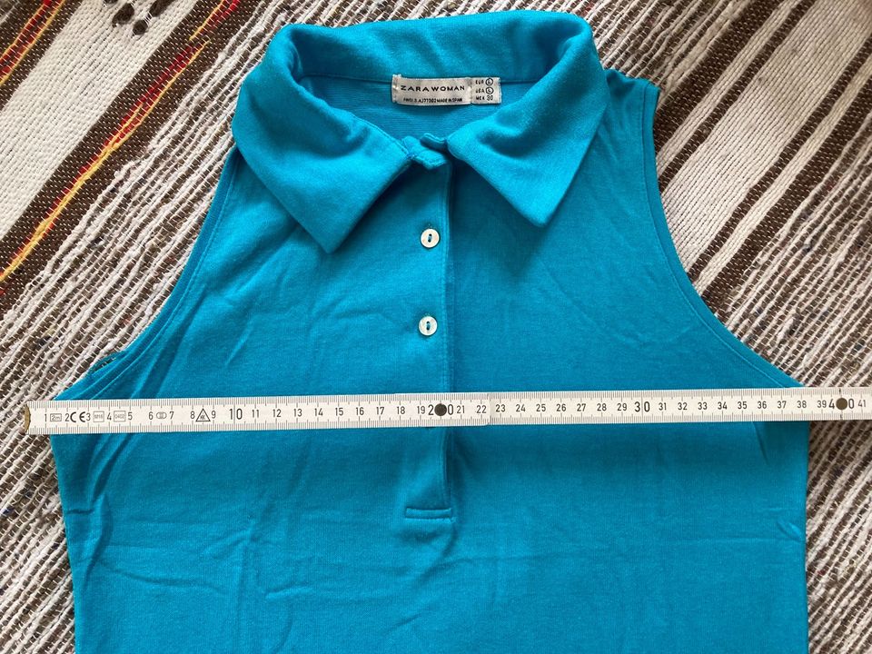 Zar Woman ärmelloses Shirt Größe 40 (L) mit echten Perlmuttknöpfe in Berlin