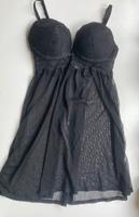 H&M Negligé Nacht Kleid Dessous bh schwarz M 75C Push up spitze Bayern - Augsburg Vorschau