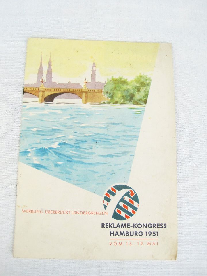 Broschüre Reklame - Konggress Hamburg 1951 vom 16-19 Mai in Bad Schwartau