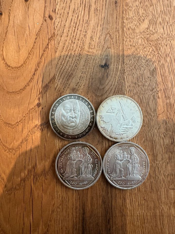 10 DM Münzen 4 Stück in Hasselroth