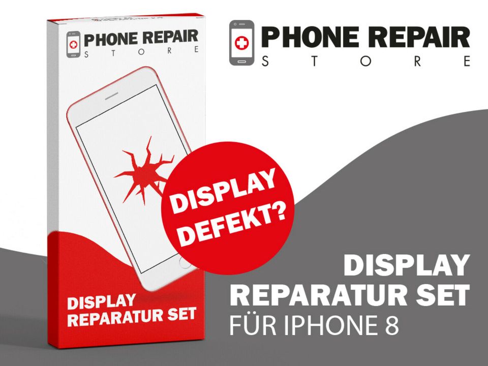 Köln iPhone 5s 6s 7+ 8+ X Handy Display Glas Touch Reparatur SET in Köln