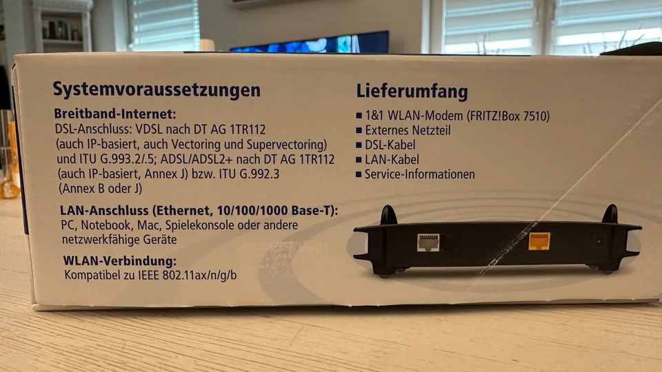 FritzBox 7510 schwarz nagelneu ovp in Herne