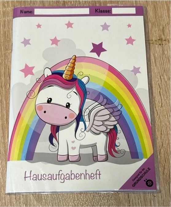 Hausaufgabenheft Einhorn Unicorn in Uetersen