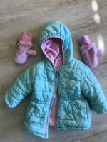 Winterjacke u. Handschuhe türkis rosa Gr. 80 Hessen - Lohfelden Vorschau