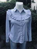 Damen Bluse H&M blau gestreift gepunktet Gr 42 Stretch langarm Thüringen - Nohra Vorschau