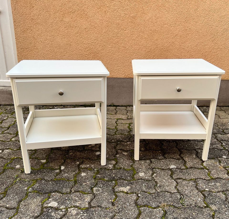 2x Nachttisch Ikea Tyssedal Ablagetisch weiß in Heidelberg