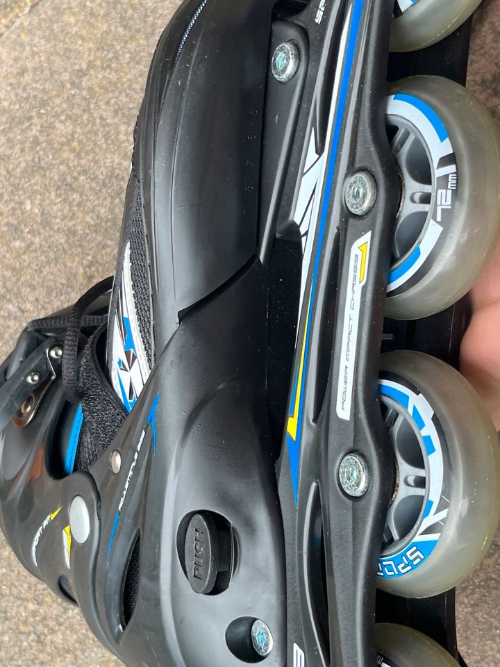 Sports Inline Skates Größe 38-41 mit Schonern in Bad Laasphe