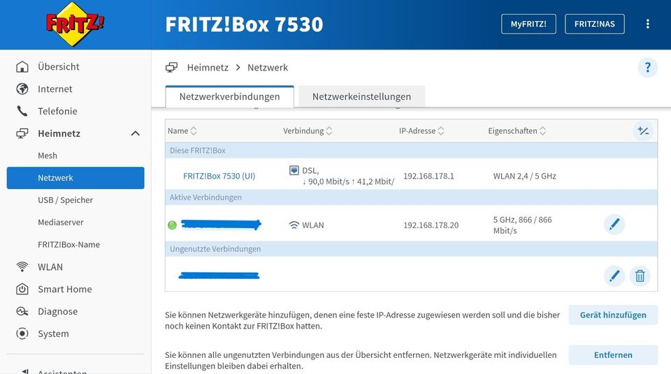 Fritzbox 7520 / 7530 Mesh Repeater OS 7.57 WPA3 VDSL Router in Langenstein