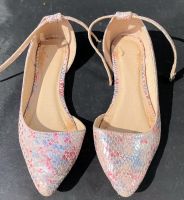 Ballerina, Rosa , Glänzend ,Elegant, Gr. 35 36 Schuhe Baden-Württemberg - Filderstadt Vorschau