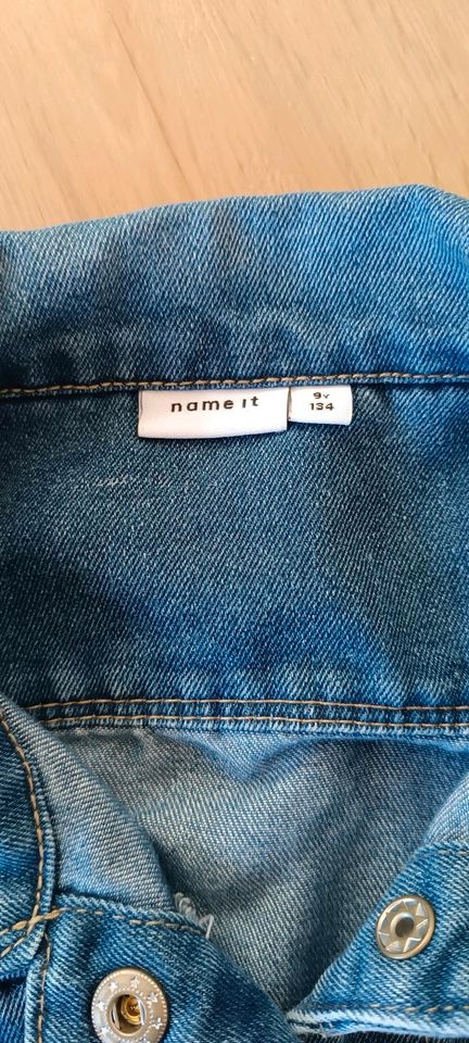 Name it Jeansjacke für Mädchen Größe 134 in Halblech