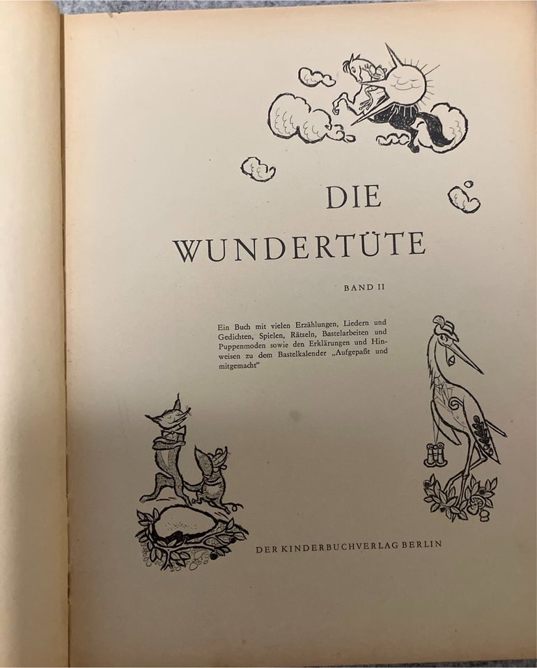 Die Wundertüte - Band 2 von 1956 Kinderbuchverlag Berlin in Kitzscher