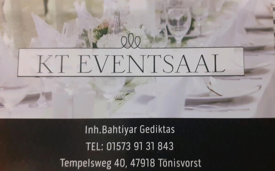 Hochzeitsaal, Eventlocation, Verlobung, Hennaabend, Geburtstag in Tönisvorst