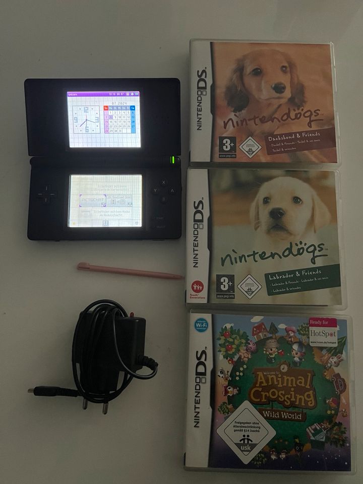 Nintendo DS Lite schwarz + Spiele in Rheine
