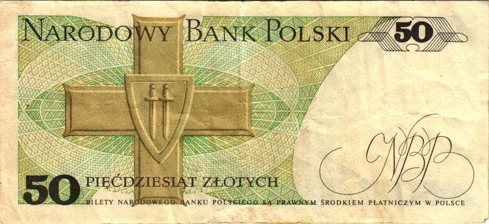 50 Polnische Złoty Geldschein Banknote Polen Polski Zlotych in Hamburg