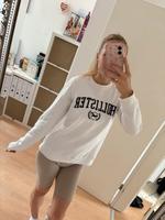 Hollister Logo Sweatshirt Pulli Pullover weiß Sweater Hoodie Burglesum - St. Magnus Vorschau