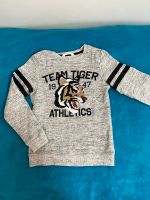 Pullover, Tiger, Pailletten, Jungen, Gr. 134/140, grau meliert Hessen - Butzbach Vorschau