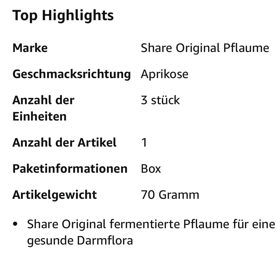 share pflaume original in Eisenach