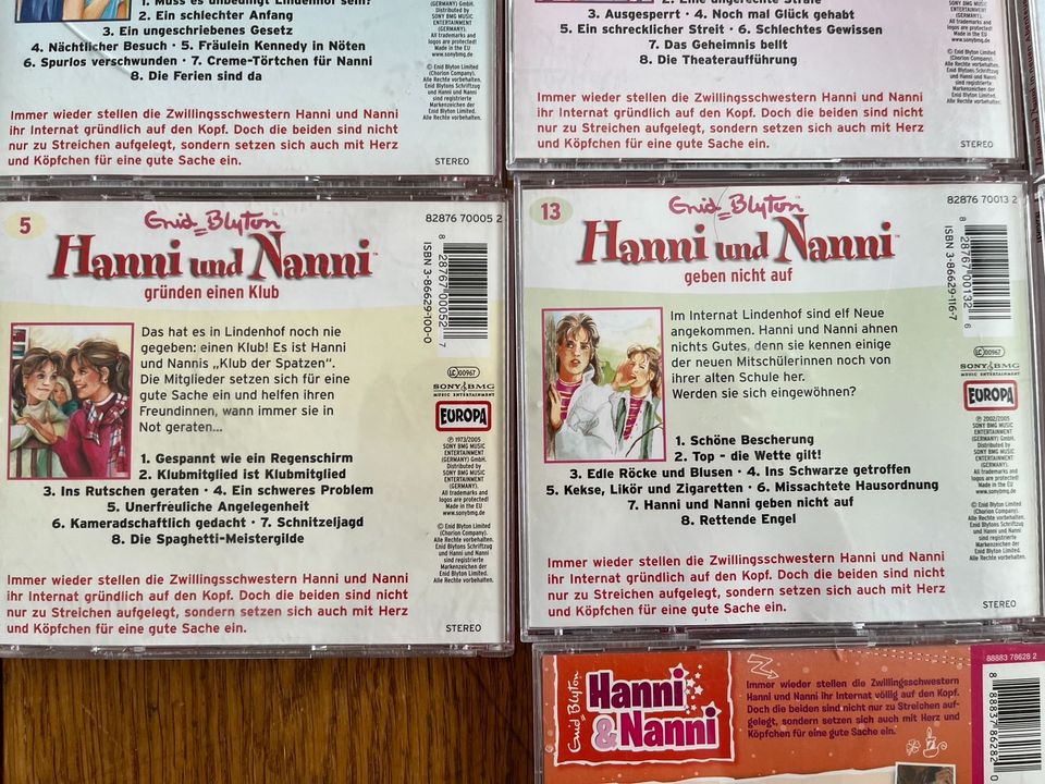 7 CDs, Hörspiele Hanni und Nanni von Enid Blyton in Tützpatz