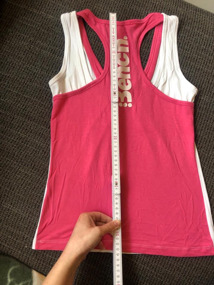 Neuwertig❗️BENCH Tanktop Trägershirt Gr M 36 38 weiß/Pink in Braunschweig