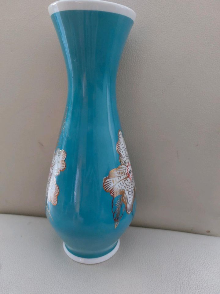 Porzellan Vase Kobalt türkis in Ludwigsburg