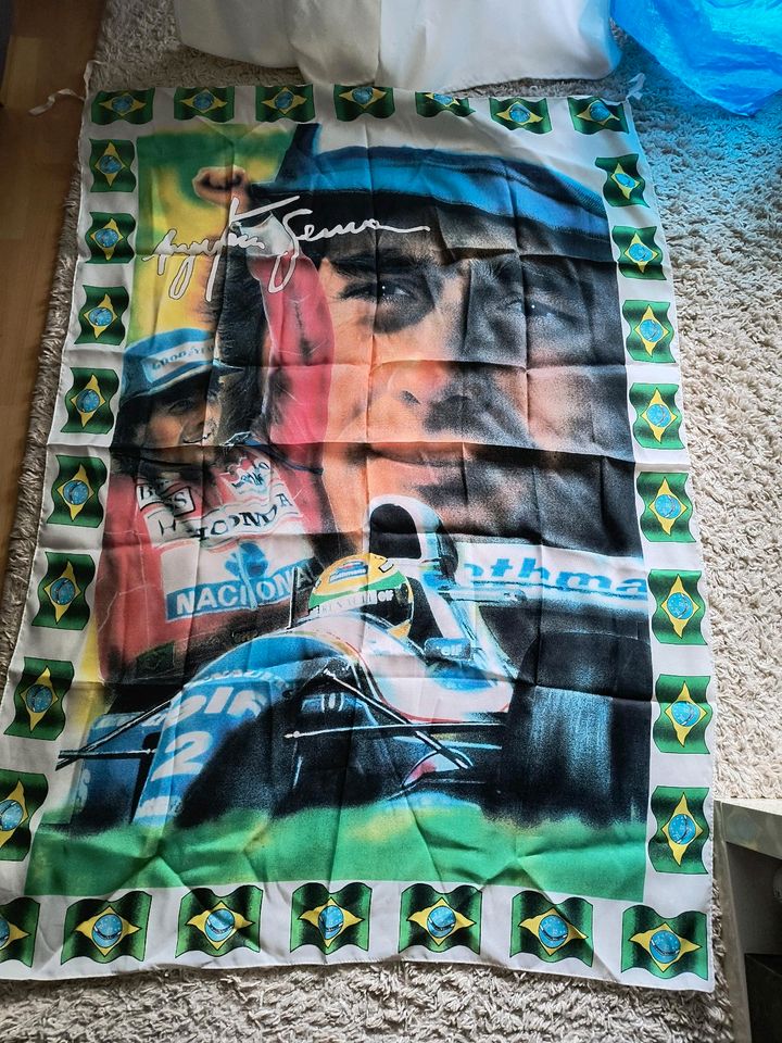 Ayrton Senna Fahne 140 x 90 unbenutzt in Leverkusen