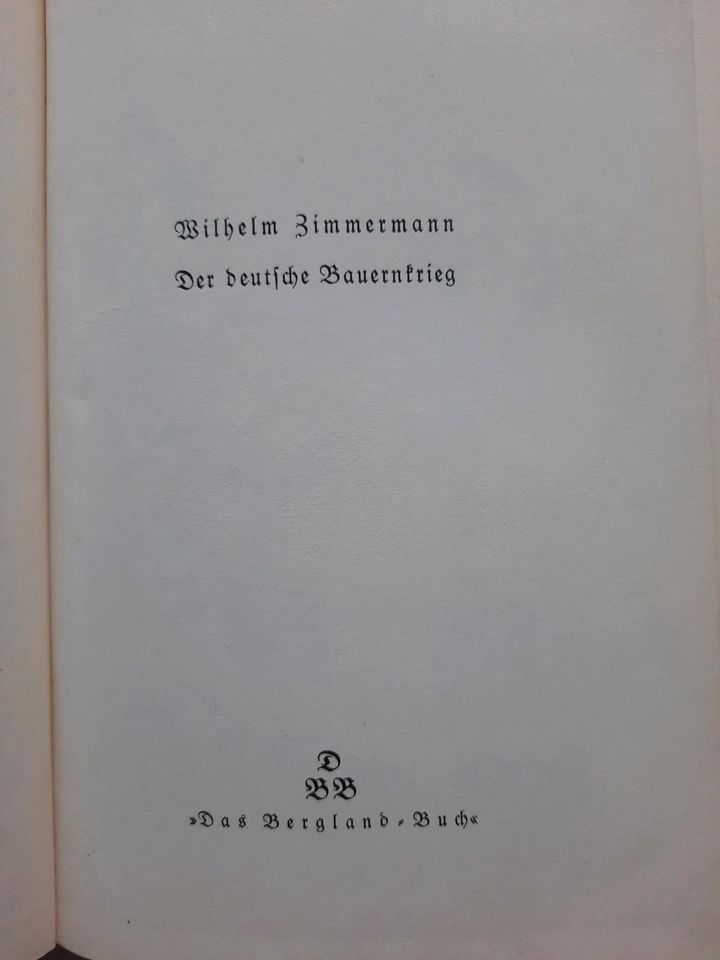 Der deutsche Bauernkrieg, Zimmermann Wilhelm, 1933  antiquarisch in Berlin