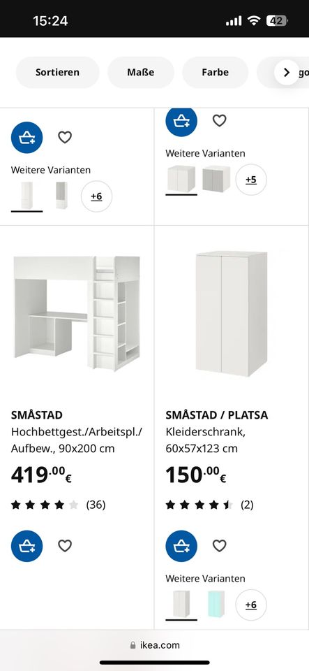 Ikea SMASTAD / PLATSA Kleiderschrank in Bedburg-Hau