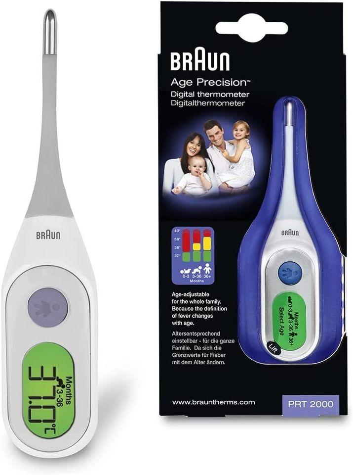 Braun Digital StickThermometer with Age Precision, PRT2000 in Körle