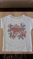 NEU Promod Damen Shirt weiß mit Print und Ausbrennmuster Gr S Hessen - Geisenheim Vorschau