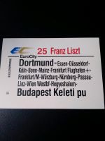 Zuglaufschild Eurocity 25 Franz Liszt Nordrhein-Westfalen - Castrop-Rauxel Vorschau