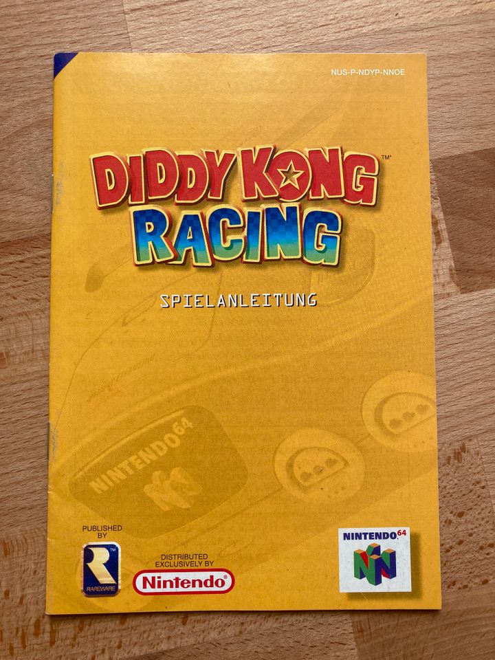 Didy Kong Racing Nintendo n64 64 Spiel Modul Anleitung Pal Rennen in Bonn