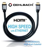 HDMI Kabel Oelbach 5 m High-Speed Ethernet Black Magic Typ A neu Wandsbek - Hamburg Farmsen-Berne Vorschau