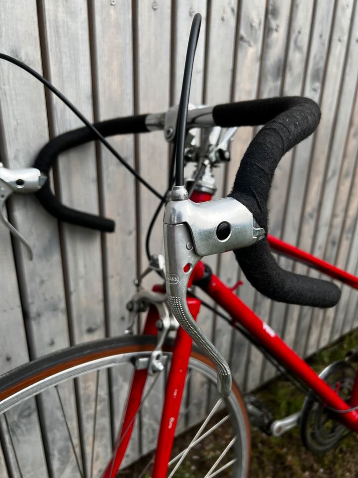 Retro bike Fahrrad klassiker Damen Rennrad Velo Schauff rot in Muggensturm