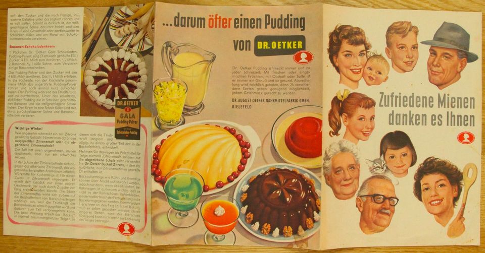 Dr. Oetker Werbung Schul-Kochbuch Heft Flyer Sammlung in Elze