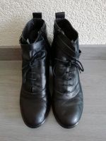 Stiefeletten Leder, Absatz 7cm, schwarz, Gr. 40 wie NEU Saarland - Saarlouis Vorschau