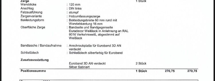 Türzargen Hörmann, Innentürenzargen, Stumpfeinschlagende Türen, in Maintal