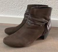 Stiefeletten 40 40,5 Absatz 6 cm Grau Caprice Leder Hessen - Heusenstamm Vorschau