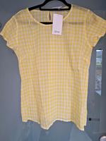 gelbe / weiße Bluse leicht transparent vn Gina gr. M NEU! Schleswig-Holstein - Flensburg Vorschau