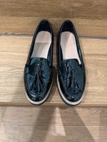 Schwarze Loafer Lack Gr 40 super Zustand Baden-Württemberg - Karlsruhe Vorschau