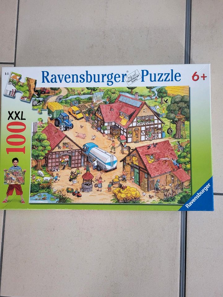 Ravensburger Puzzle 10613, Lustiger Bauernhof 6+ 104 Teile in Stade