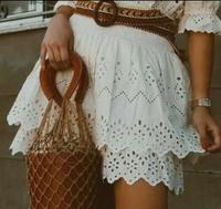 Zara Volant Mini Rock Lochmuster Lochspitze beige neu S Nordrhein-Westfalen - Rheinberg Vorschau