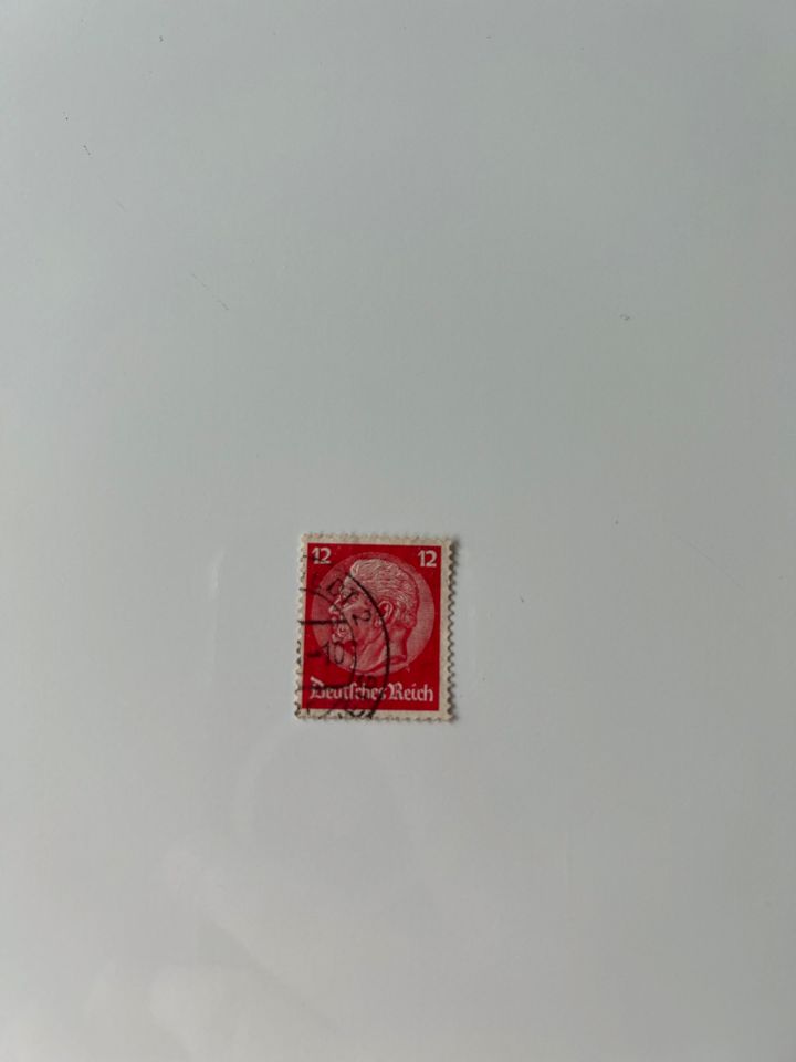 Briefmarke Deutsches Reich rot 12 Pfennig in Neustadt