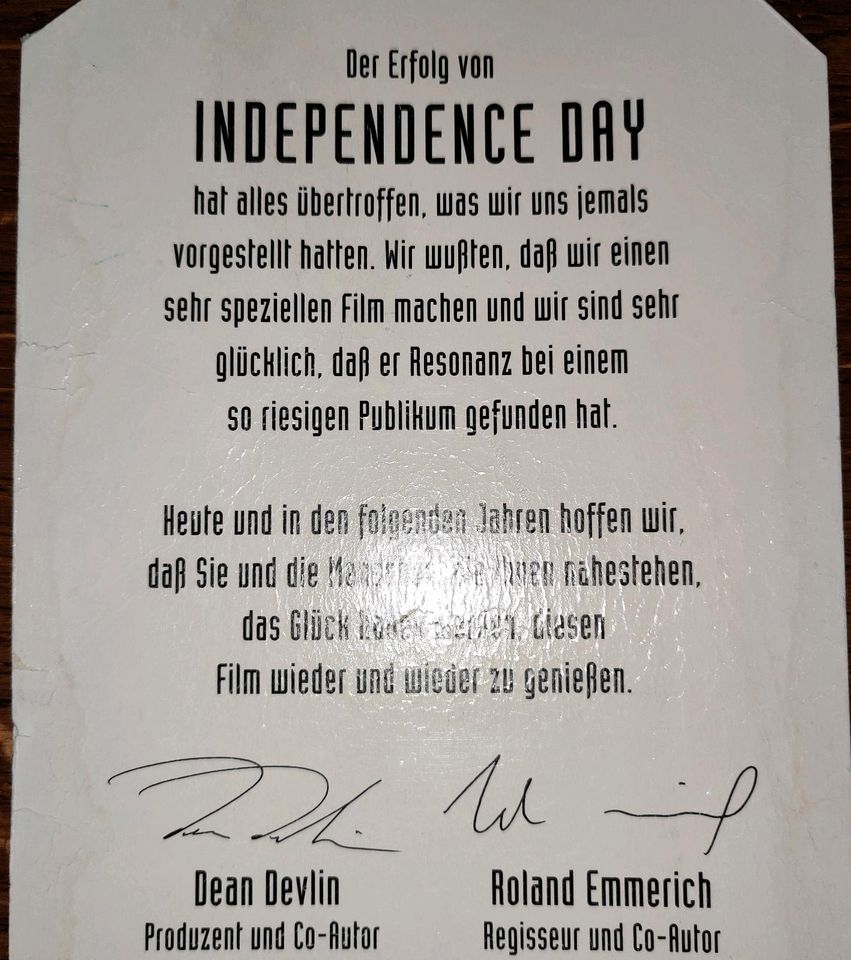 Independence Day 3 D Karte 90er Jahre Sammler Liebhaber in Groß-Gerau